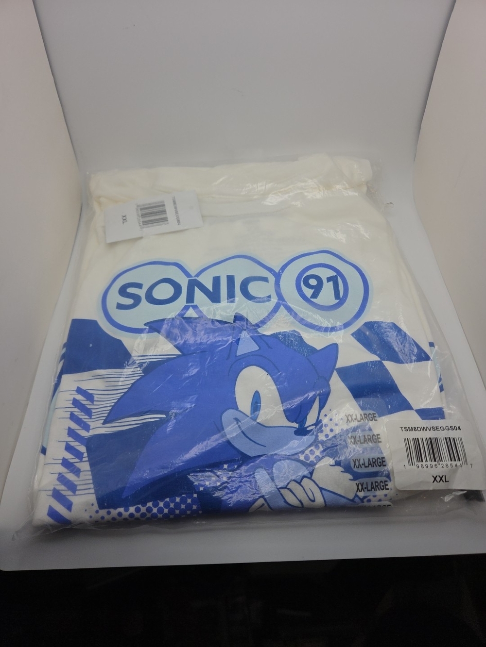 Sonic the Hedgehog New Adult T-Shirt XXL World Champion Green Hill Grand Prix S2